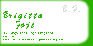 brigitta fojt business card